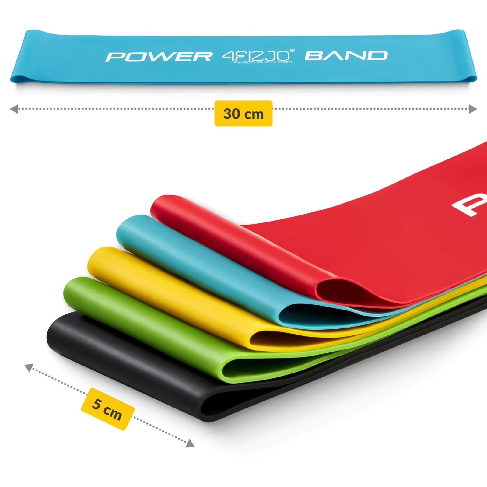 4FIZJO Zestaw 5 gum do ćwiczeń MINI POWER BAND
