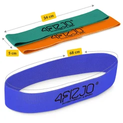 4FIZJO Zestaw 3 gum materiałowych do ćwiczeń FLEX BAND Sale