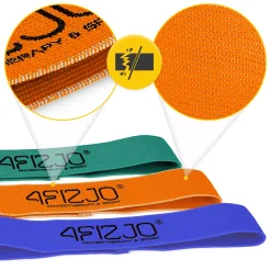 4FIZJO Zestaw 3 gum materiałowych do ćwiczeń FLEX BAND Sale