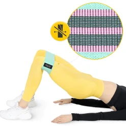 4FIZJO Zestaw 3 gum materiałowych do ćwiczeń HIP BAND