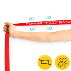4FIZJO Zestaw 3 gum oporowych do ćwiczeń POWER BAND Hot