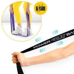 4FIZJO Zestaw 4 gum oporowych do ćwiczeń POWER BAND Best