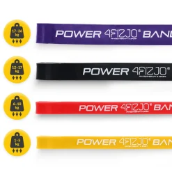 4FIZJO Zestaw 4 gum oporowych do ćwiczeń POWER BAND New