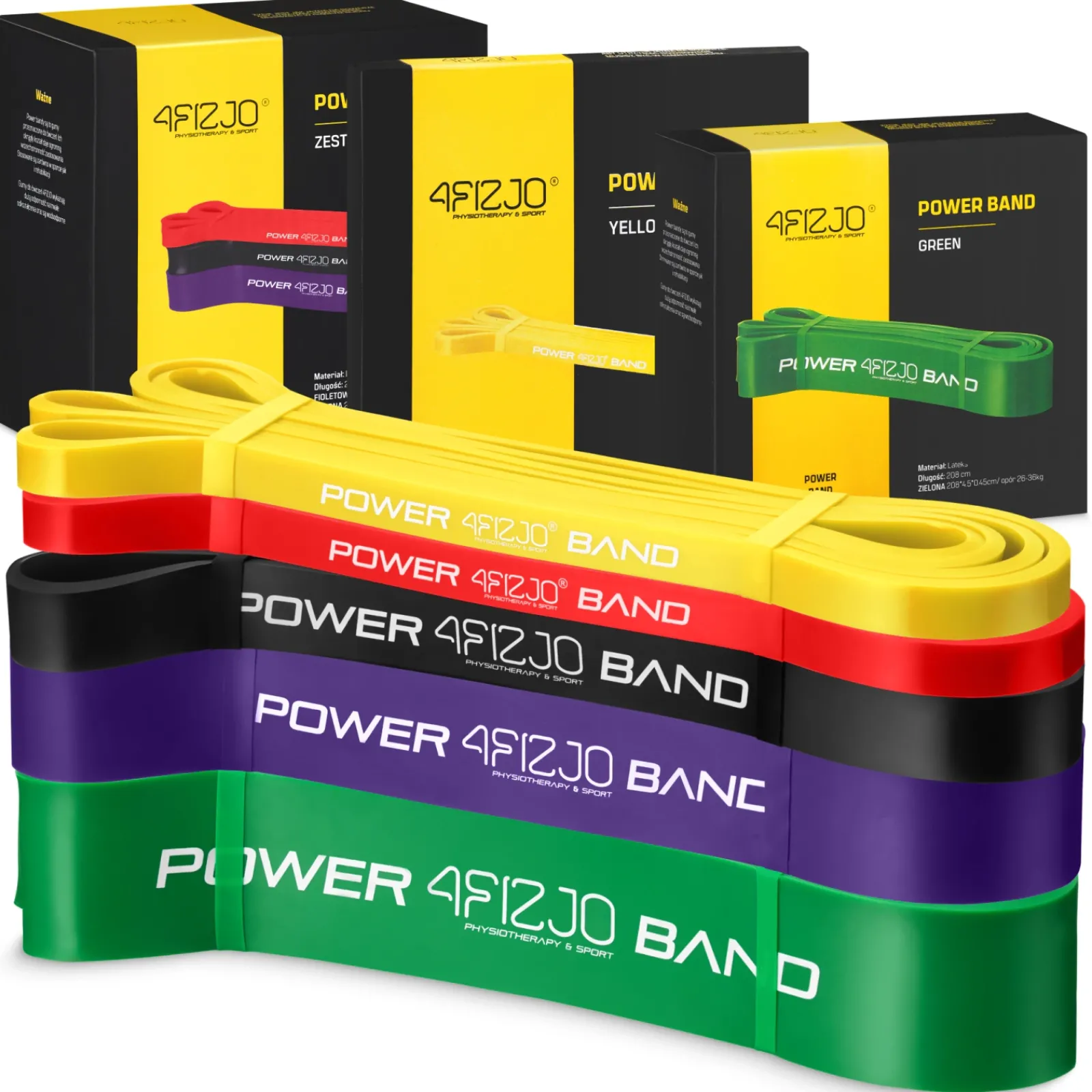 4FIZJO Zestaw 5 gum oporowych POWER BAND Outlet