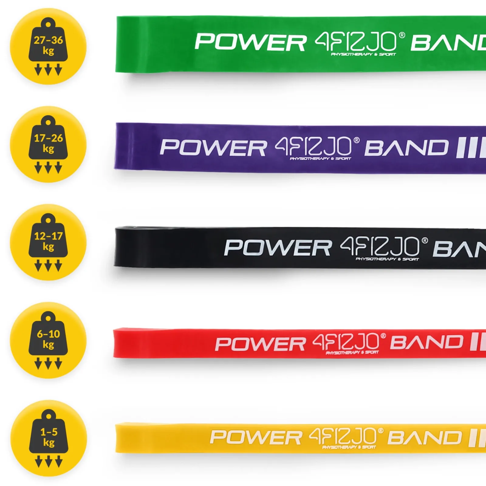 4FIZJO Zestaw 5 gum oporowych POWER BAND Outlet
