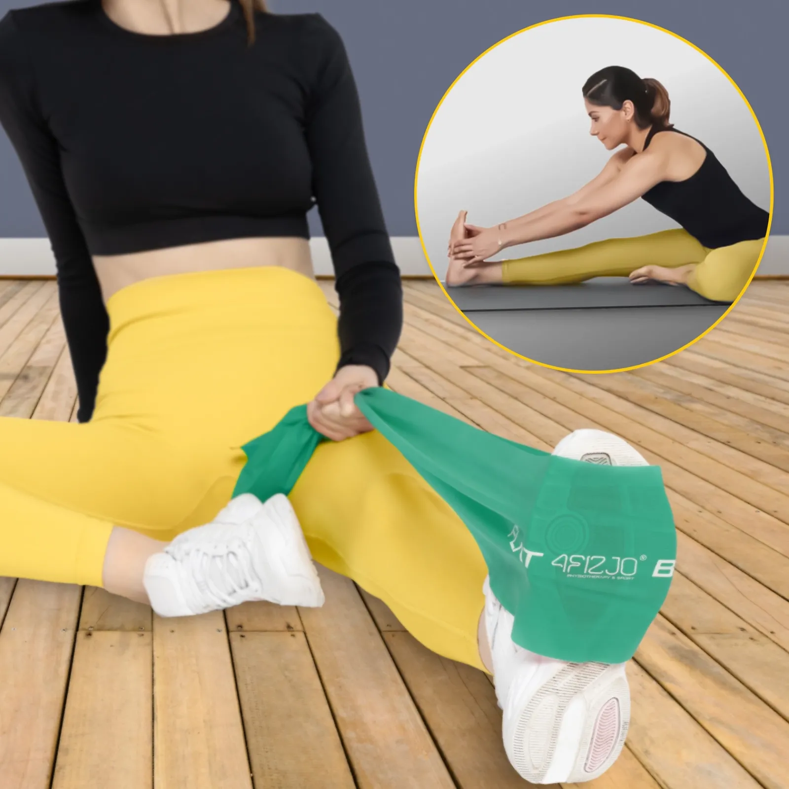 4FIZJO Zestaw 5 taśm rehabilitacyjnych FLAT BAND 2M Best