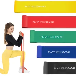 4FIZJO Zestaw 5 taśm rehabilitacyjnych FLAT BAND 2M Best