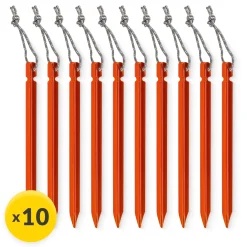 4FIZJO Zestaw aluminiowych śledzi do namiotu 15 cm 10 szt. - trójkątne
