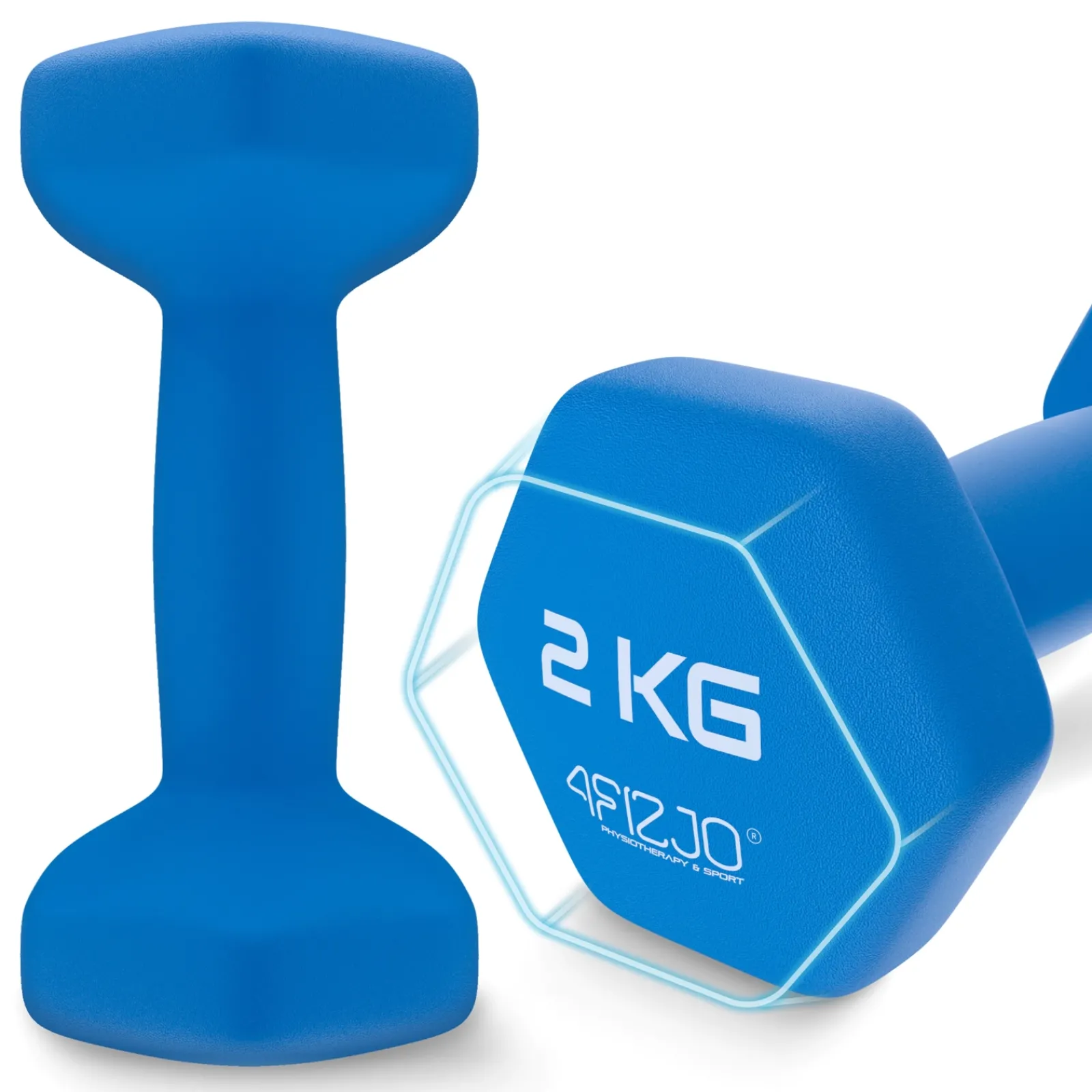 4FIZJO Zestaw hantelek żeliwnych 7 kg