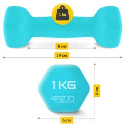 4FIZJO Zestaw hantelek żeliwnych 12 kg Sale