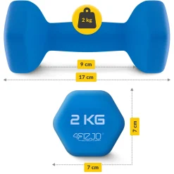4FIZJO Zestaw hantelek żeliwnych 12 kg Sale