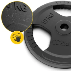 4FIZJO Zestaw kulturystyczny żeliwny 20 kg + gryf prosty 120 cm Discount
