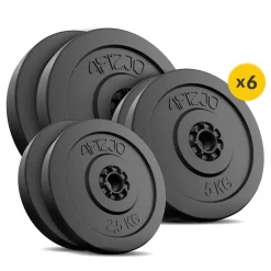 4FIZJO Zestaw obciążeń bitumicznych 2 x 10 kg i 2 x 5 kg i 2 x 2,5 kg Best